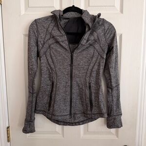 lululemon athletica Heathered Gray Zip-Up Hoodie